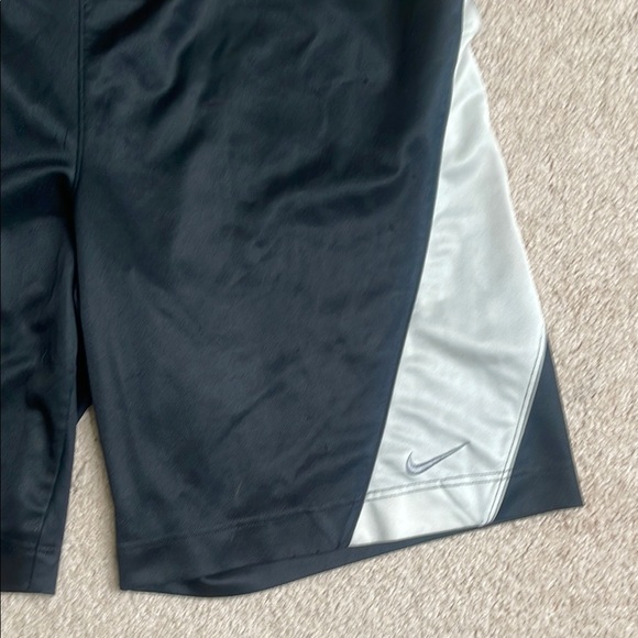 Nike Black and White Athletic Shorts Performance Fit - Picture 2 of 7